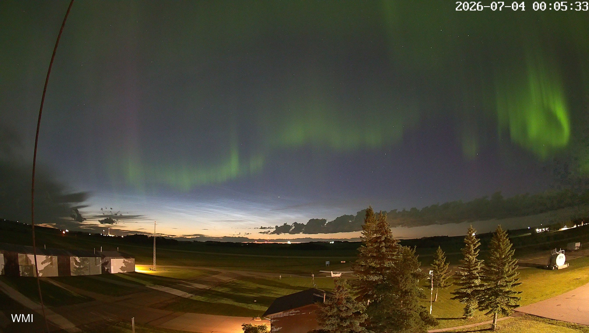 time-lapse frame, Olds Radar North webcam