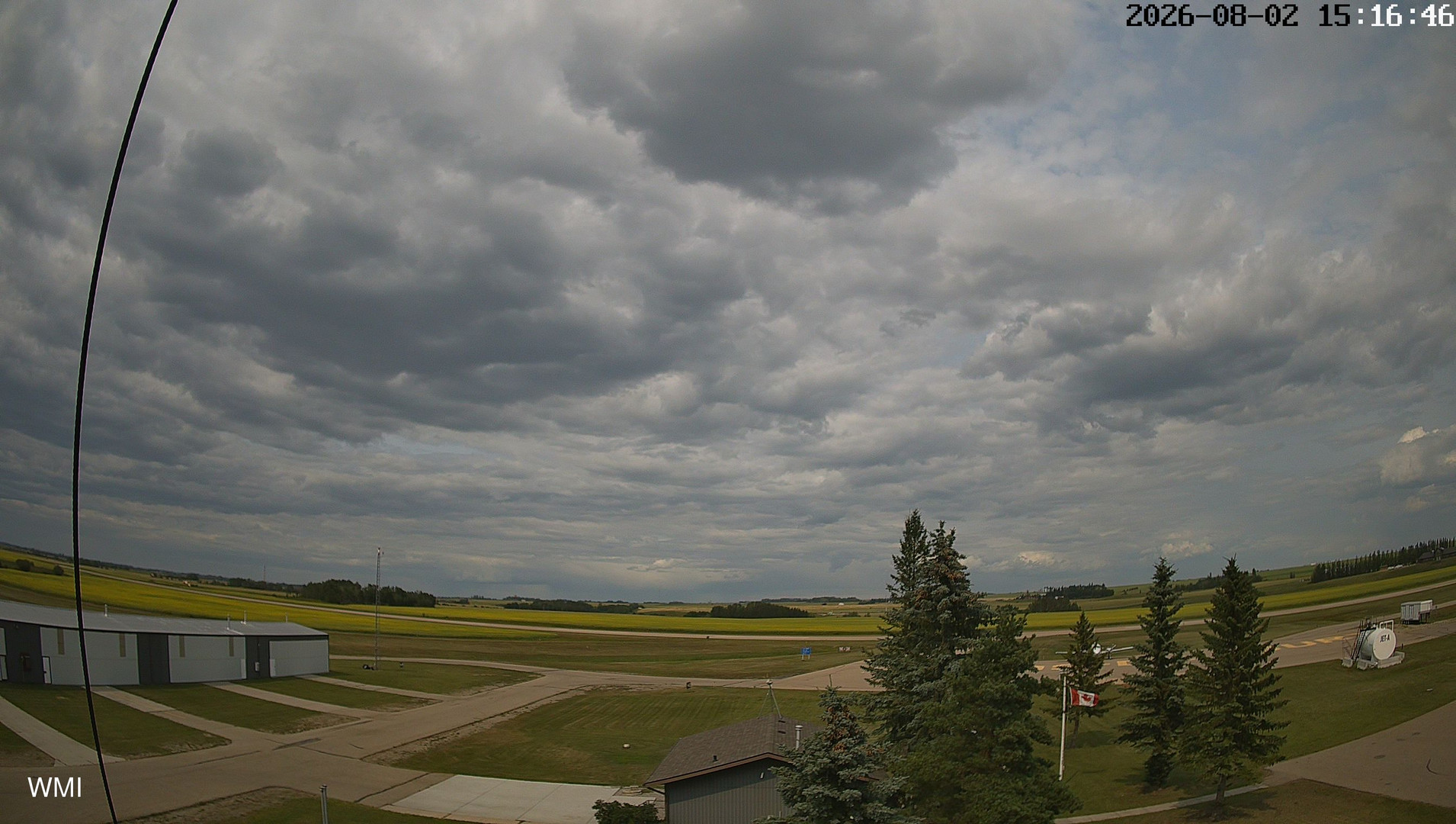 time-lapse frame, Olds Radar North webcam