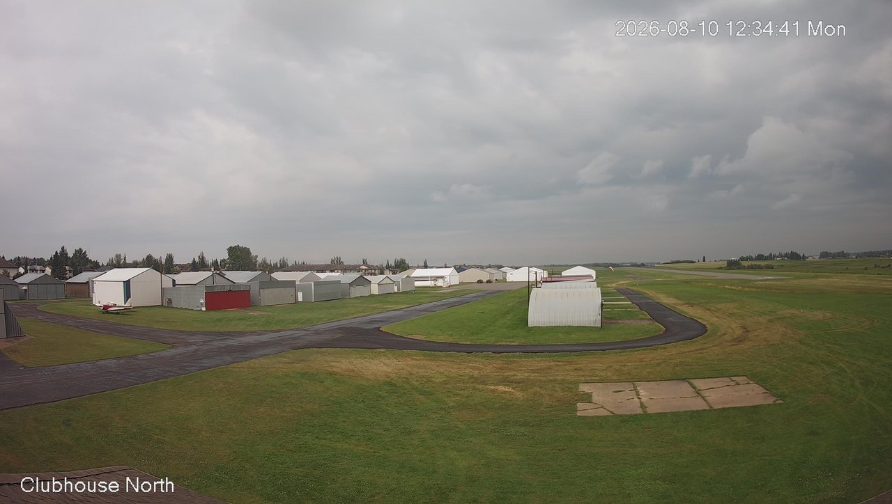 time-lapse frame, North view of Lacombe Airport webcam