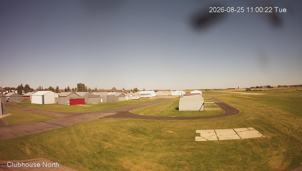 view from North view of Lacombe Airport on 2026-08-25