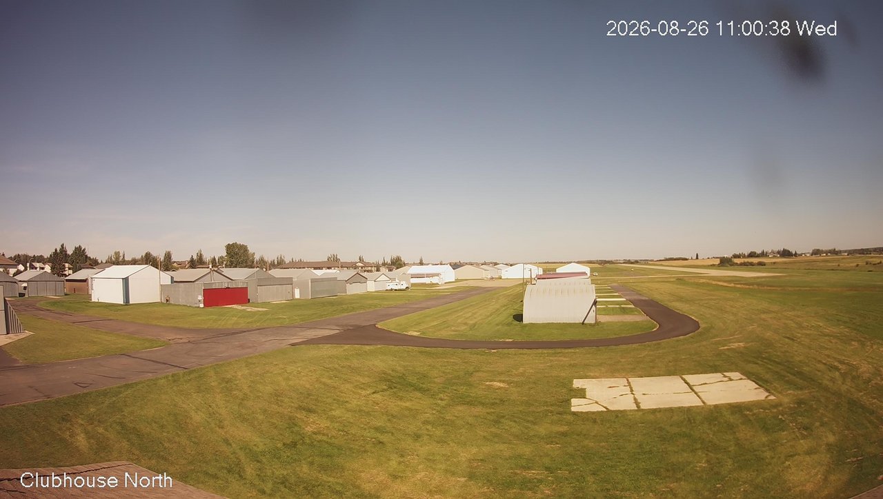 view from North view of Lacombe Airport on 2026-08-26