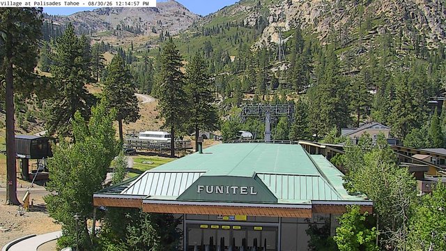 view from Palisades Tahoe Base Area on 2026-08-30