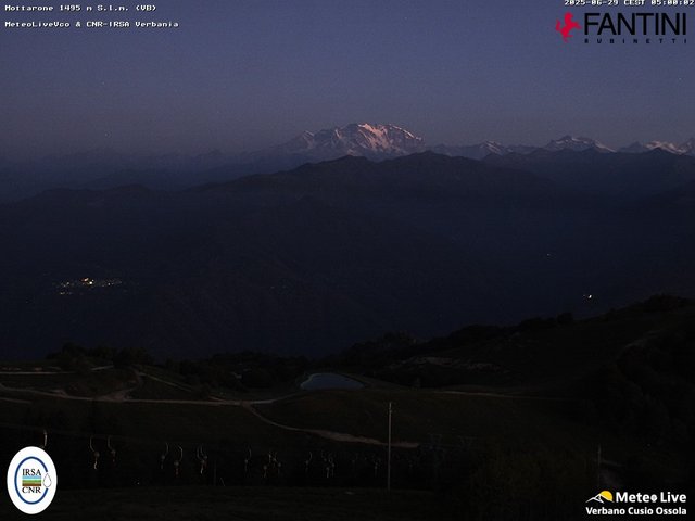 time-lapse frame, Mottarone webcam
