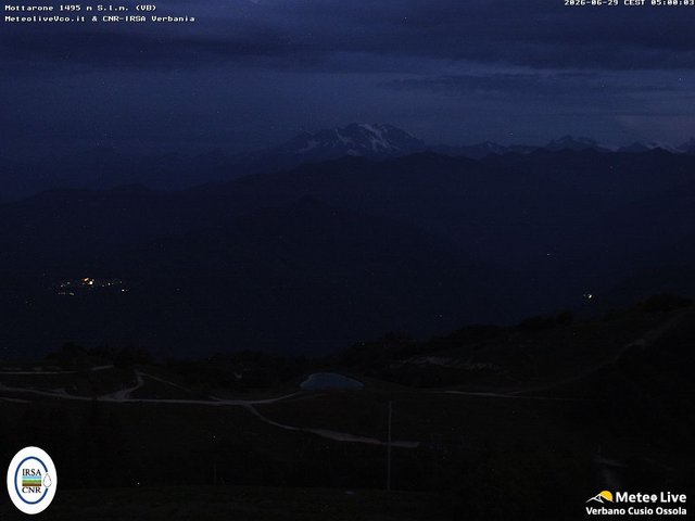 time-lapse frame, Mottarone webcam