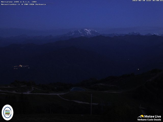 time-lapse frame, Mottarone webcam