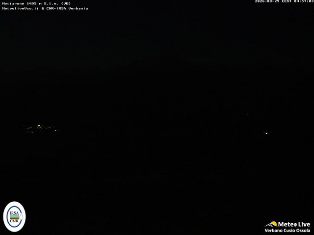 time-lapse frame, Mottarone webcam