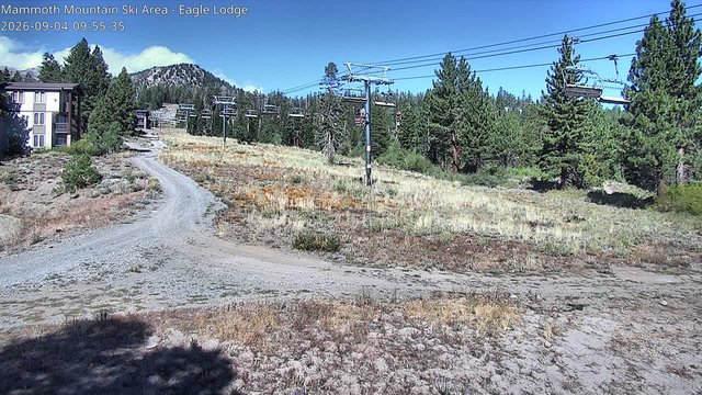 view from Mammoth Eagle Lodge on 2026-09-04