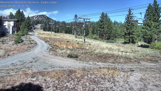view from Mammoth Eagle Lodge on 2026-09-04