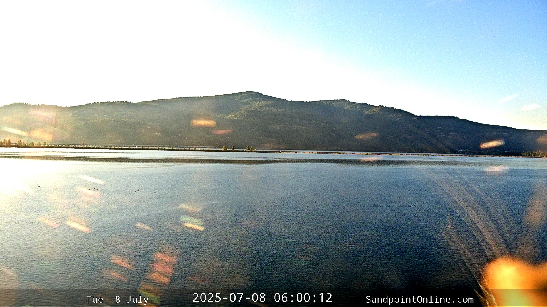 time-lapse frame, Sandpoint Online - Long Bridge webcam