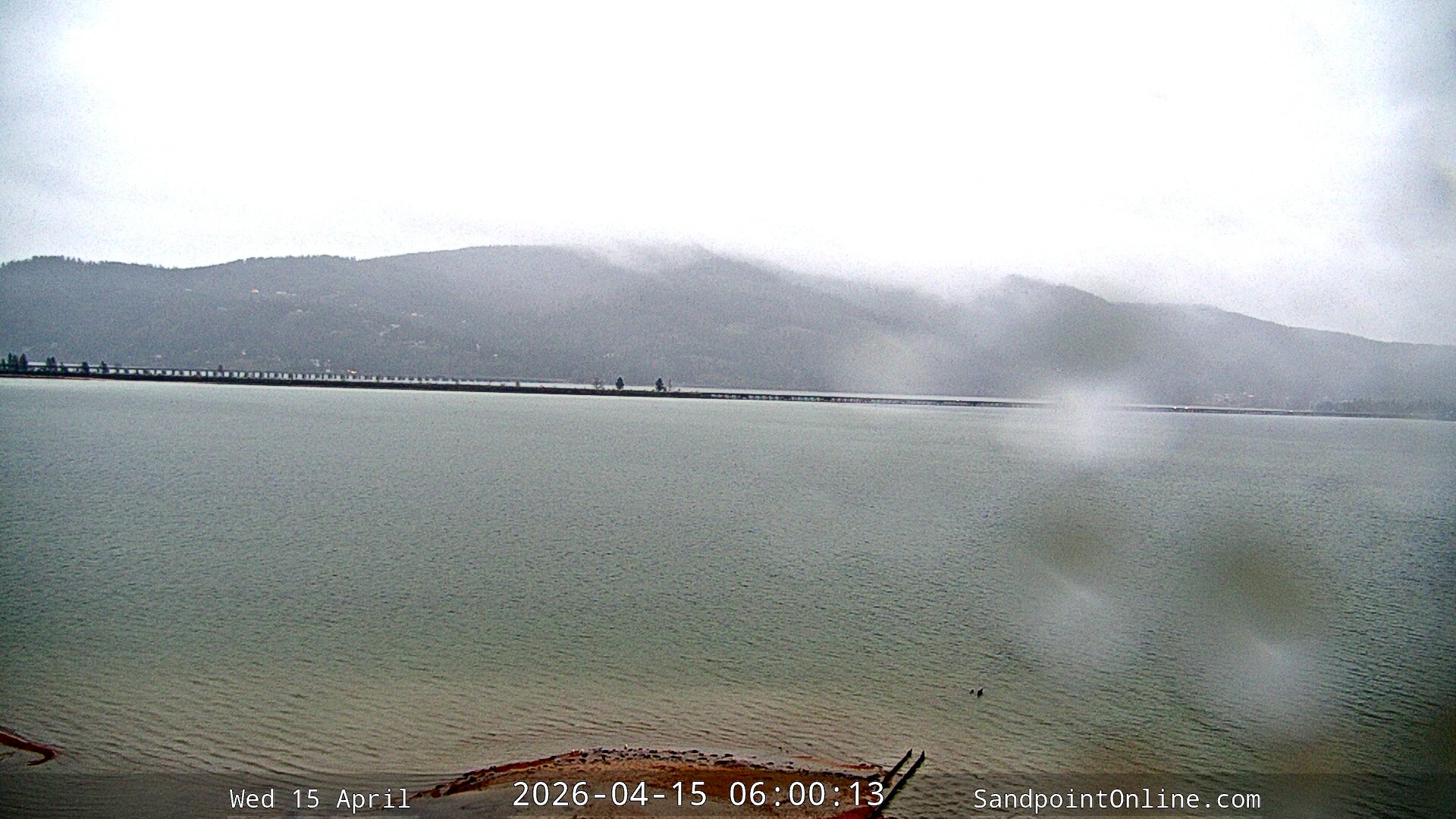 time-lapse frame, Sandpoint Online - Long Bridge webcam