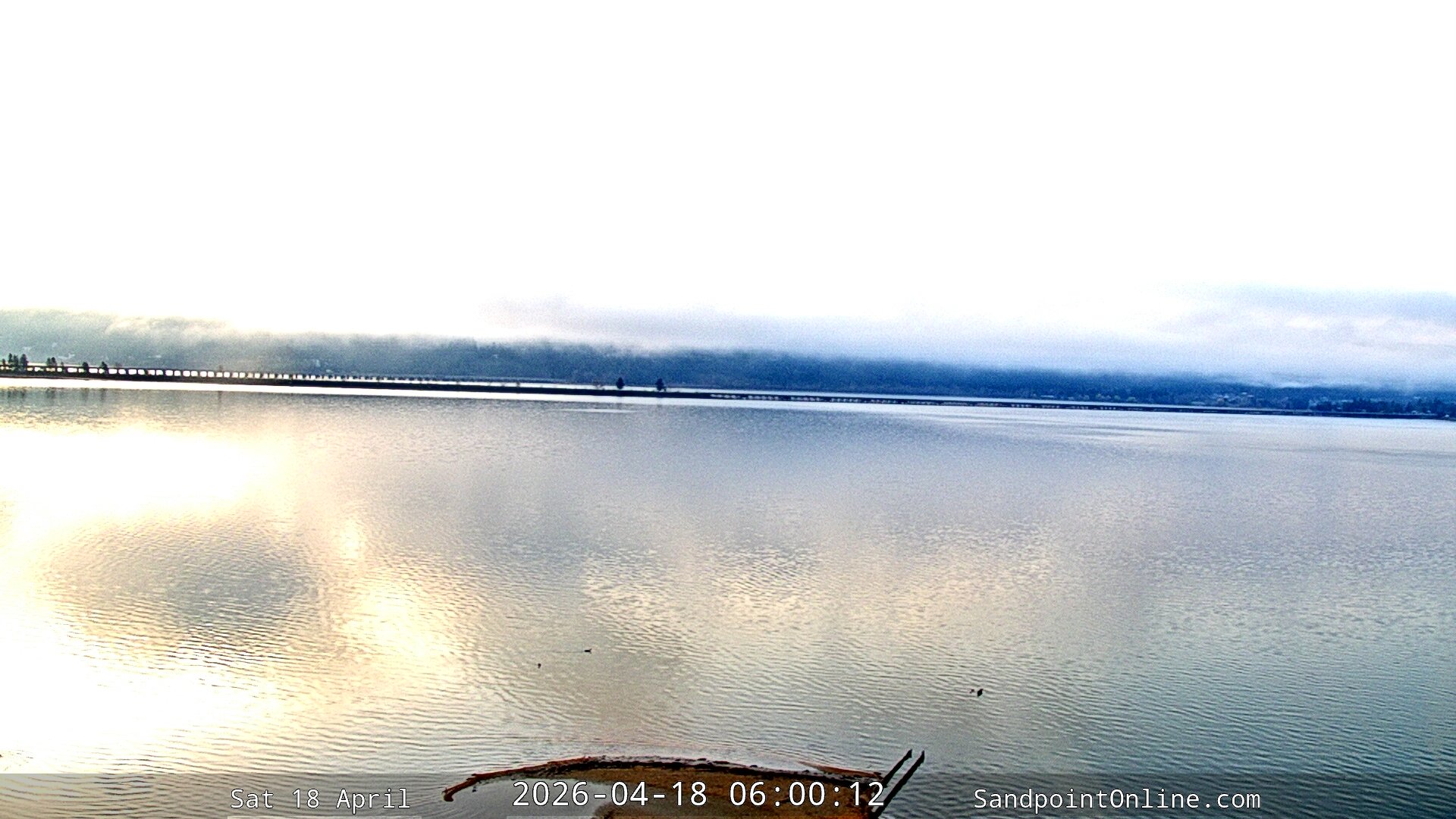 time-lapse frame, Sandpoint Online - Long Bridge webcam