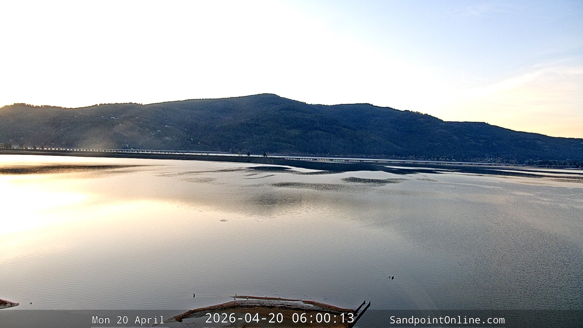 time-lapse frame, Sandpoint Online - Long Bridge webcam