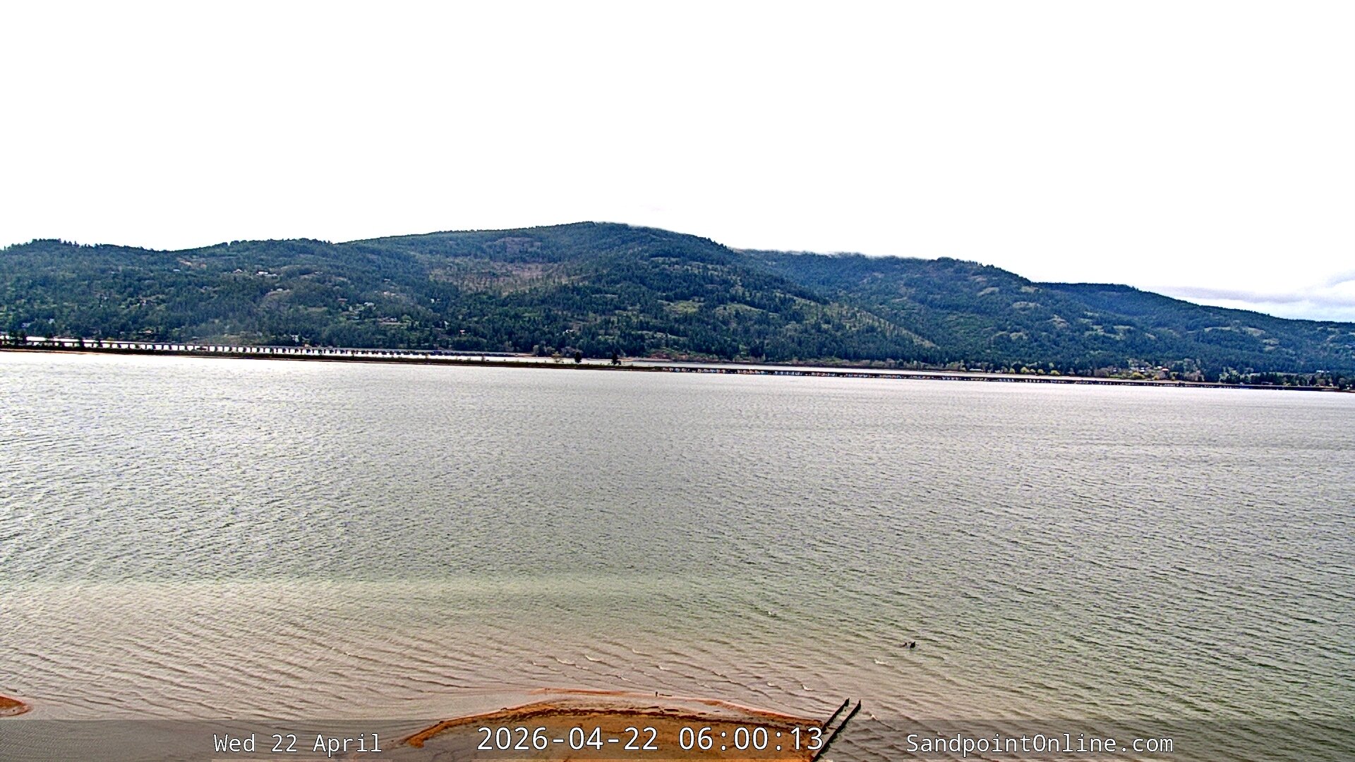 time-lapse frame, Sandpoint Online - Long Bridge webcam