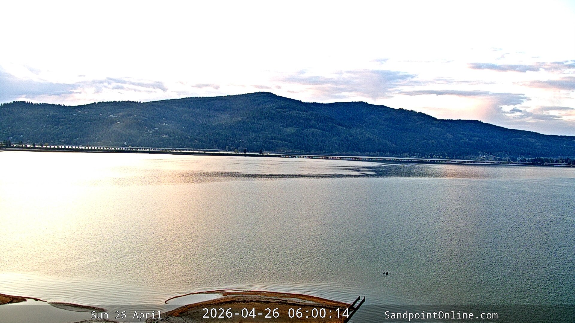 time-lapse frame, Sandpoint Online - Long Bridge webcam