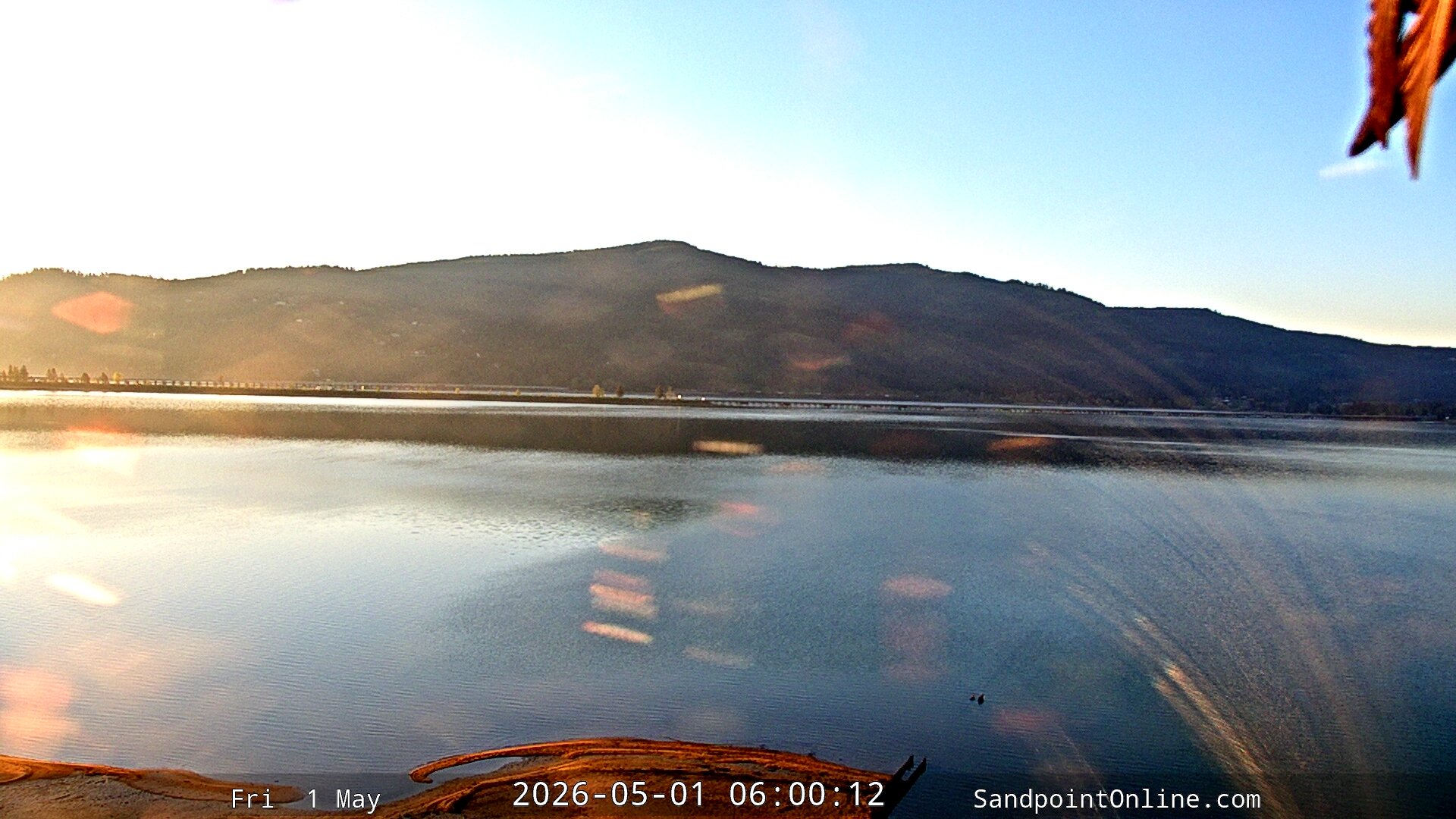 time-lapse frame, Sandpoint Online - Long Bridge webcam