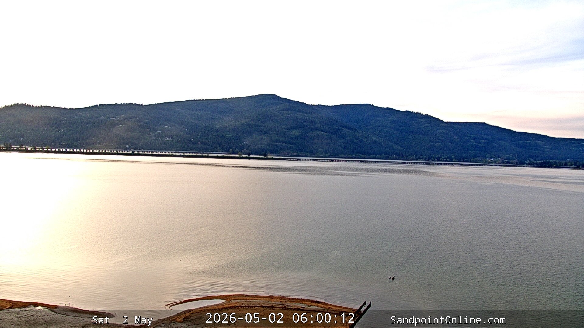 time-lapse frame, Sandpoint Online - Long Bridge webcam