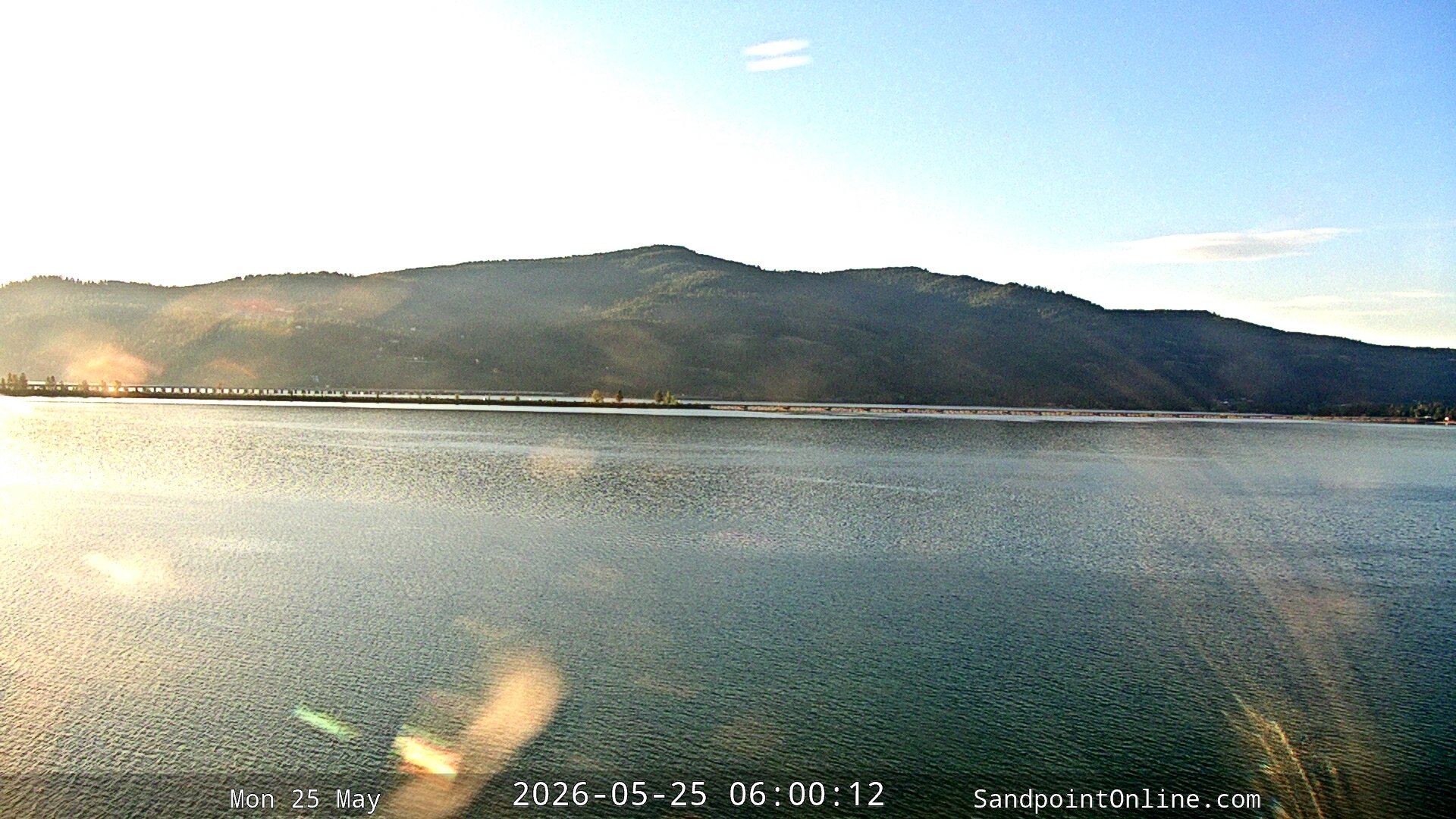 time-lapse frame, Sandpoint Online - Long Bridge webcam