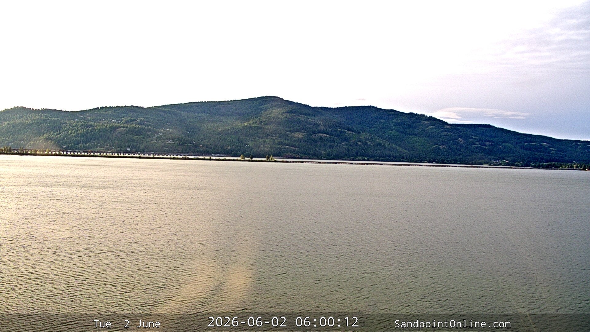 time-lapse frame, Sandpoint Online - Long Bridge webcam