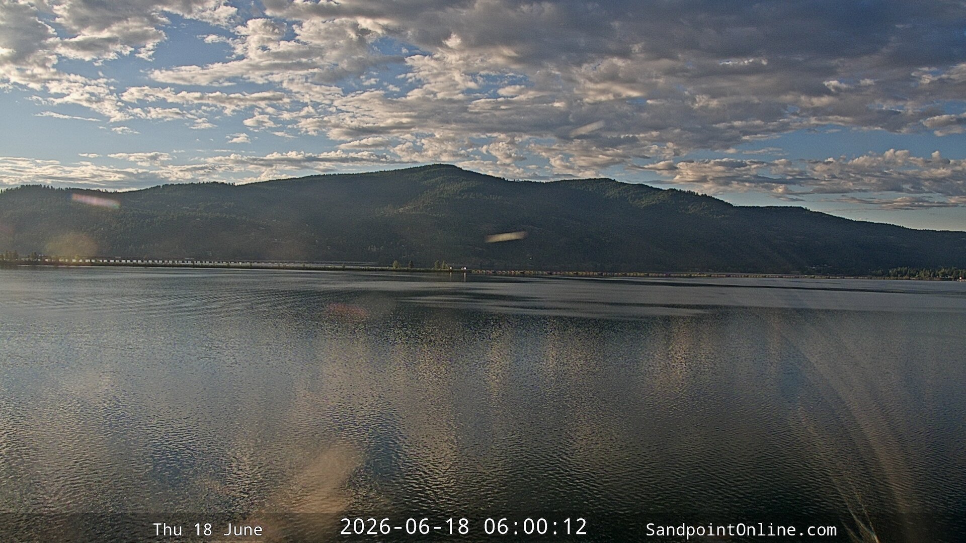 time-lapse frame, Sandpoint Online - Long Bridge webcam