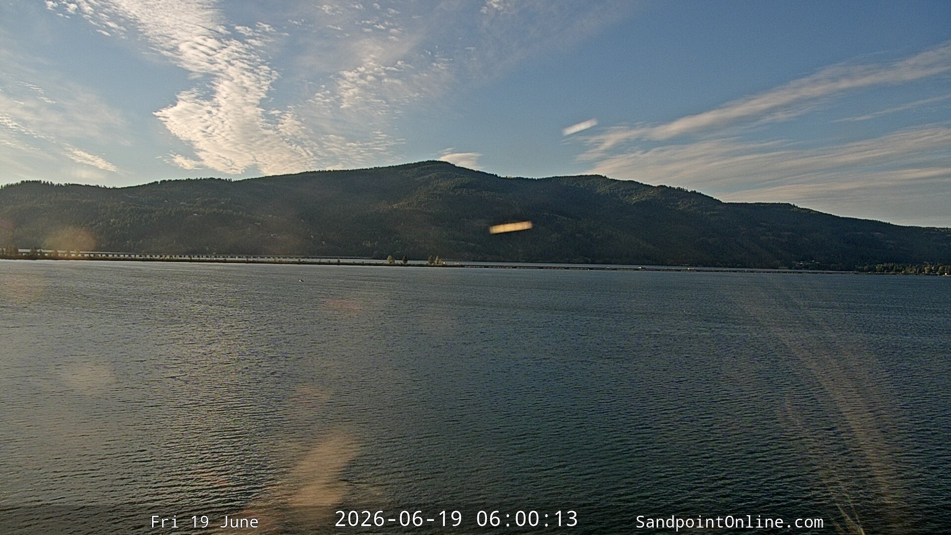 time-lapse frame, Sandpoint Online - Long Bridge webcam