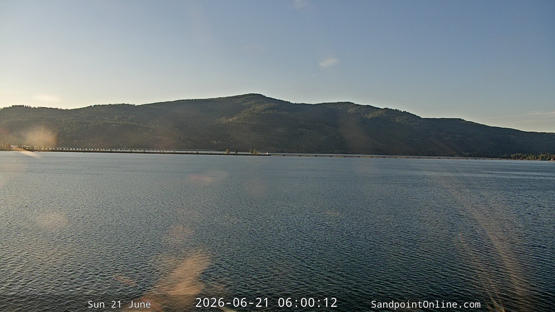 time-lapse frame, Sandpoint Online - Long Bridge webcam