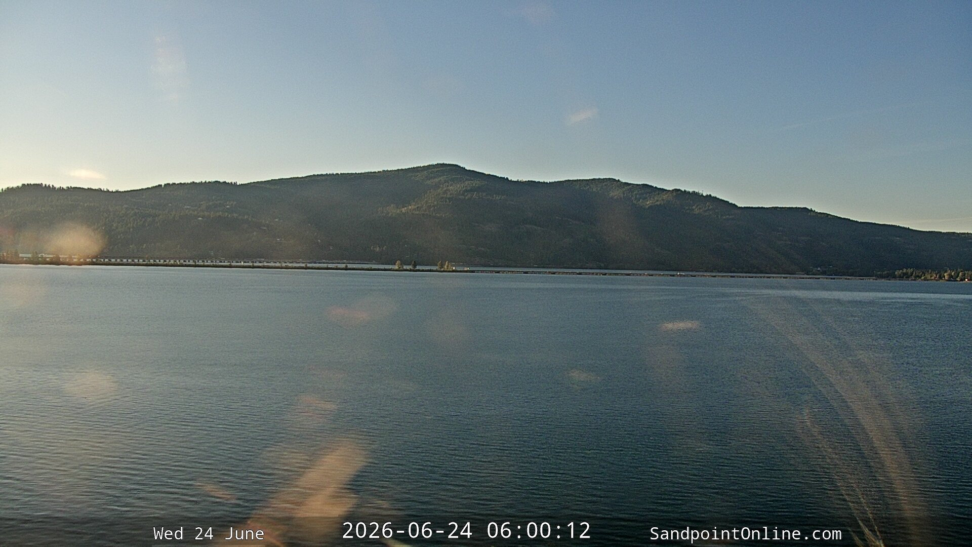 time-lapse frame, Sandpoint Online - Long Bridge webcam