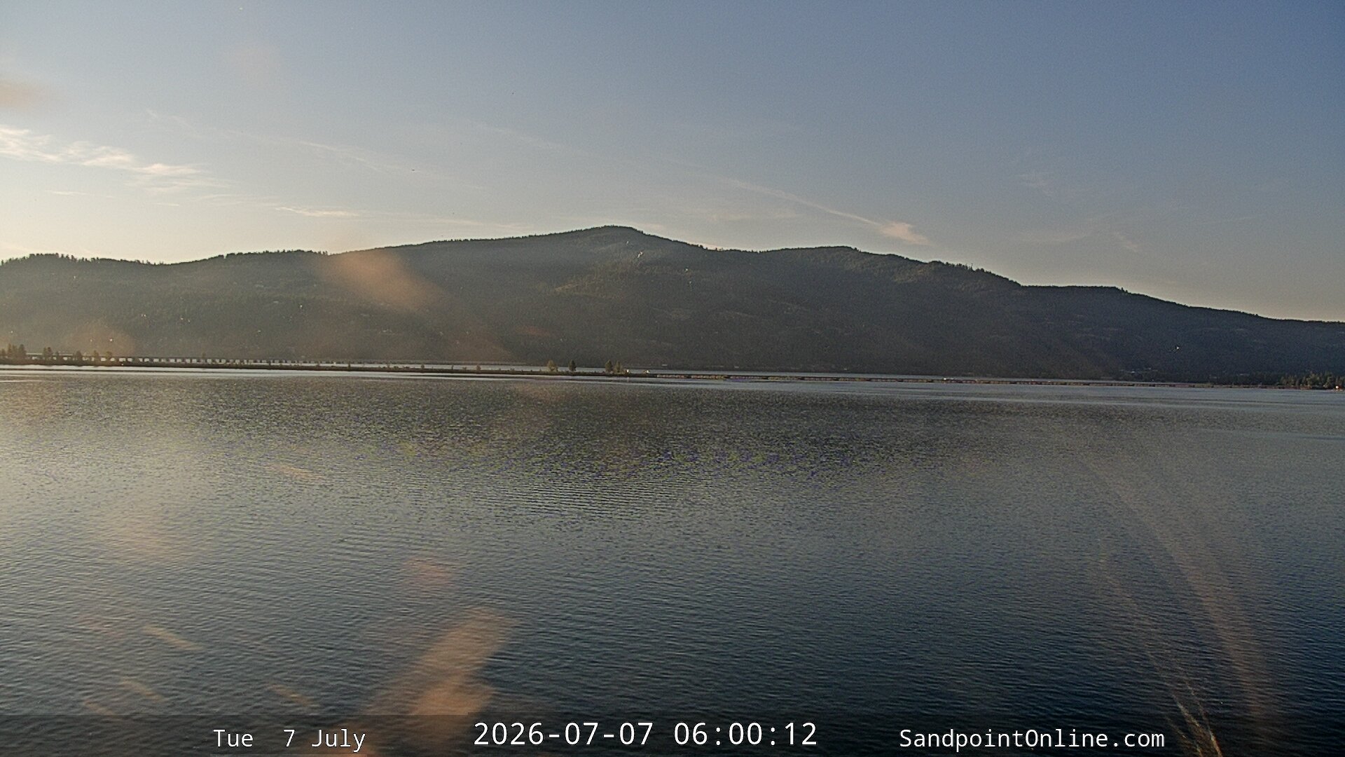 time-lapse frame, Sandpoint Online - Long Bridge webcam