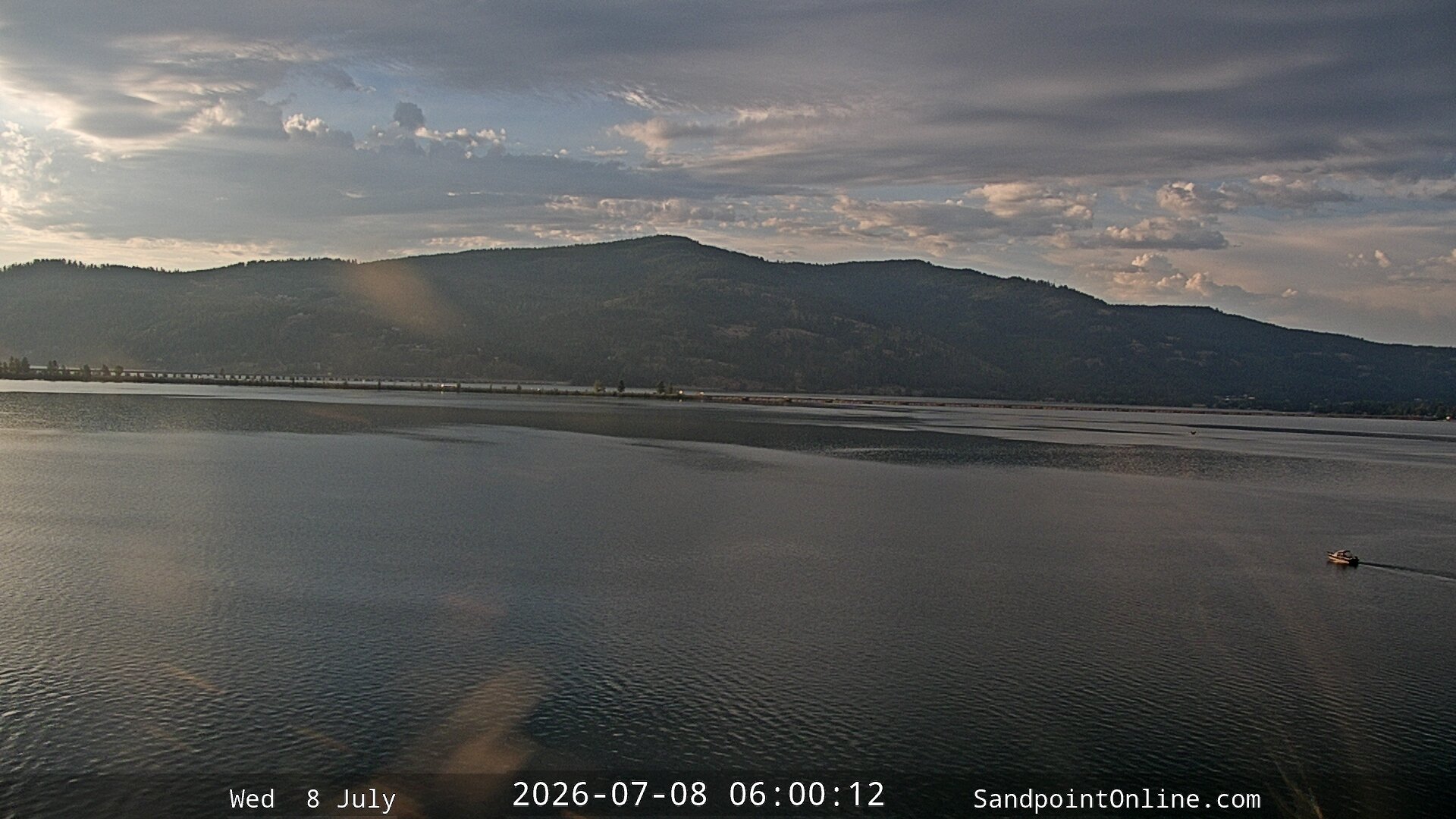 time-lapse frame, Sandpoint Online - Long Bridge webcam