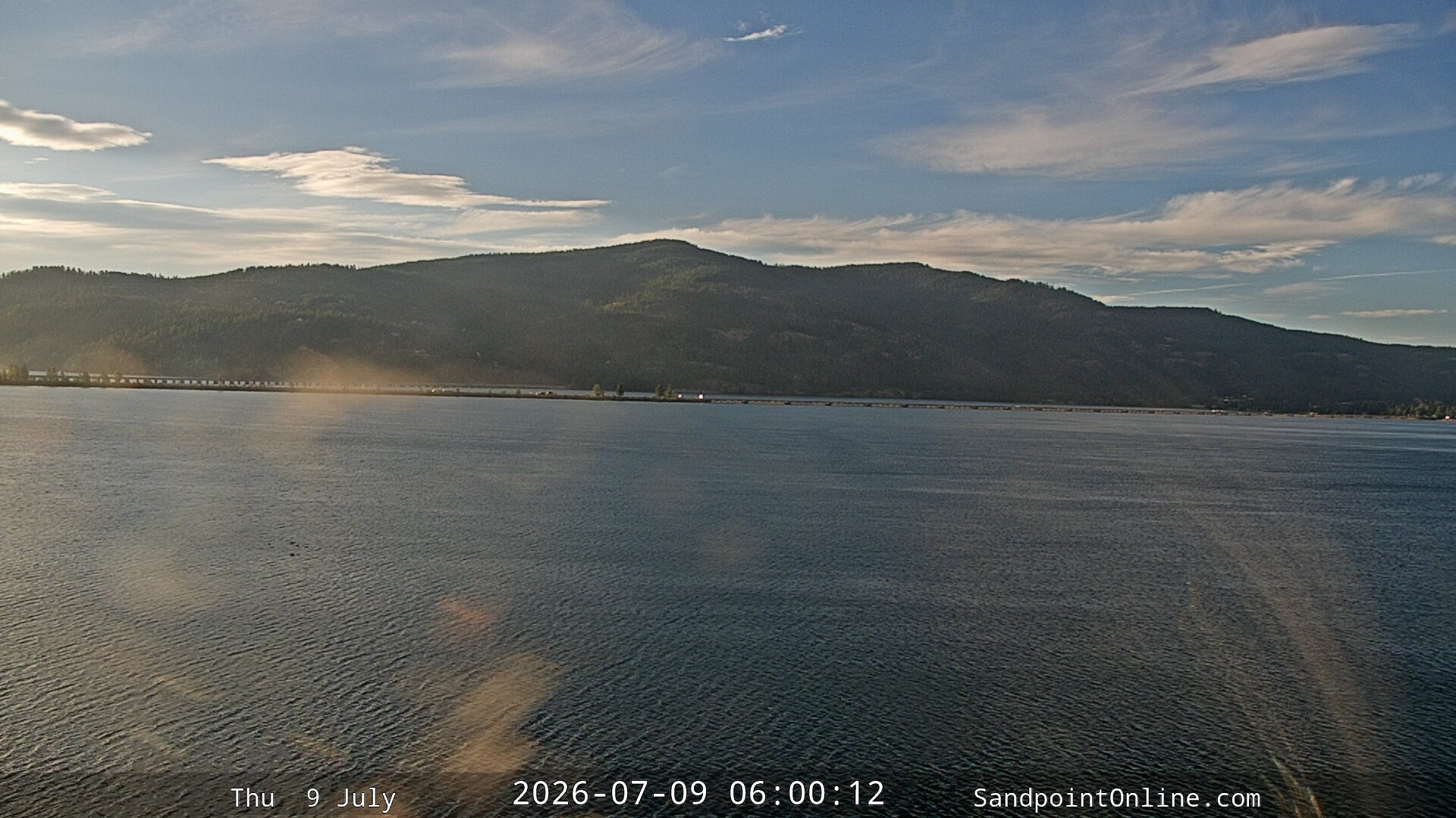 time-lapse frame, Sandpoint Online - Long Bridge webcam