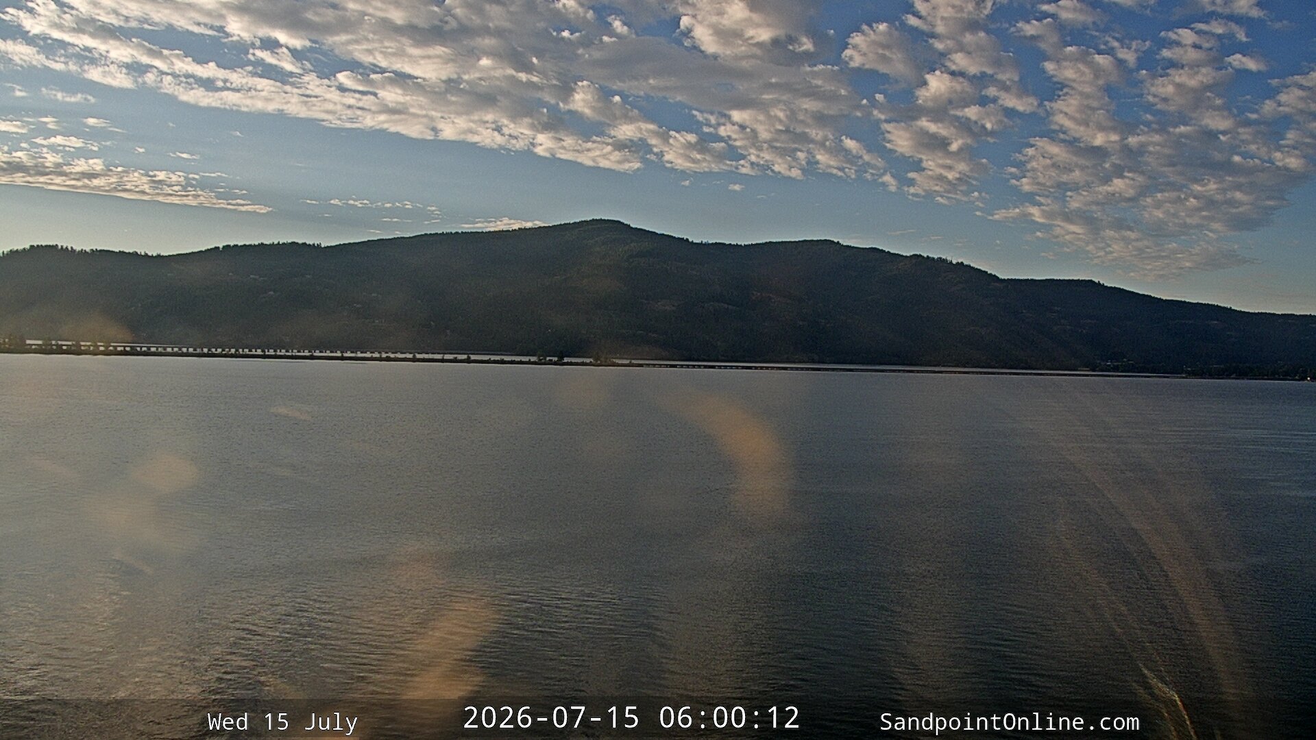 time-lapse frame, Sandpoint Online - Long Bridge webcam