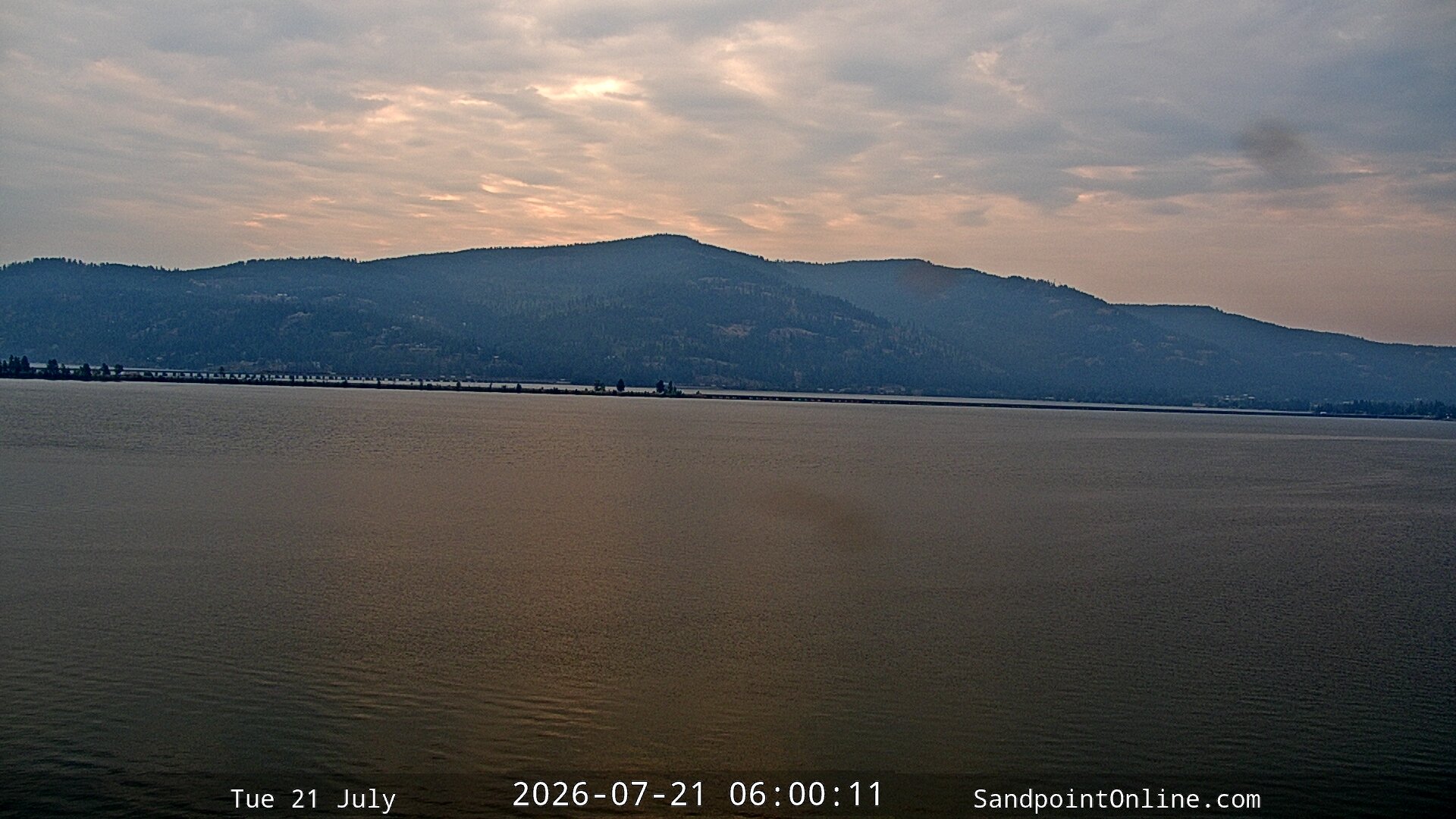 time-lapse frame, Sandpoint Online - Long Bridge webcam