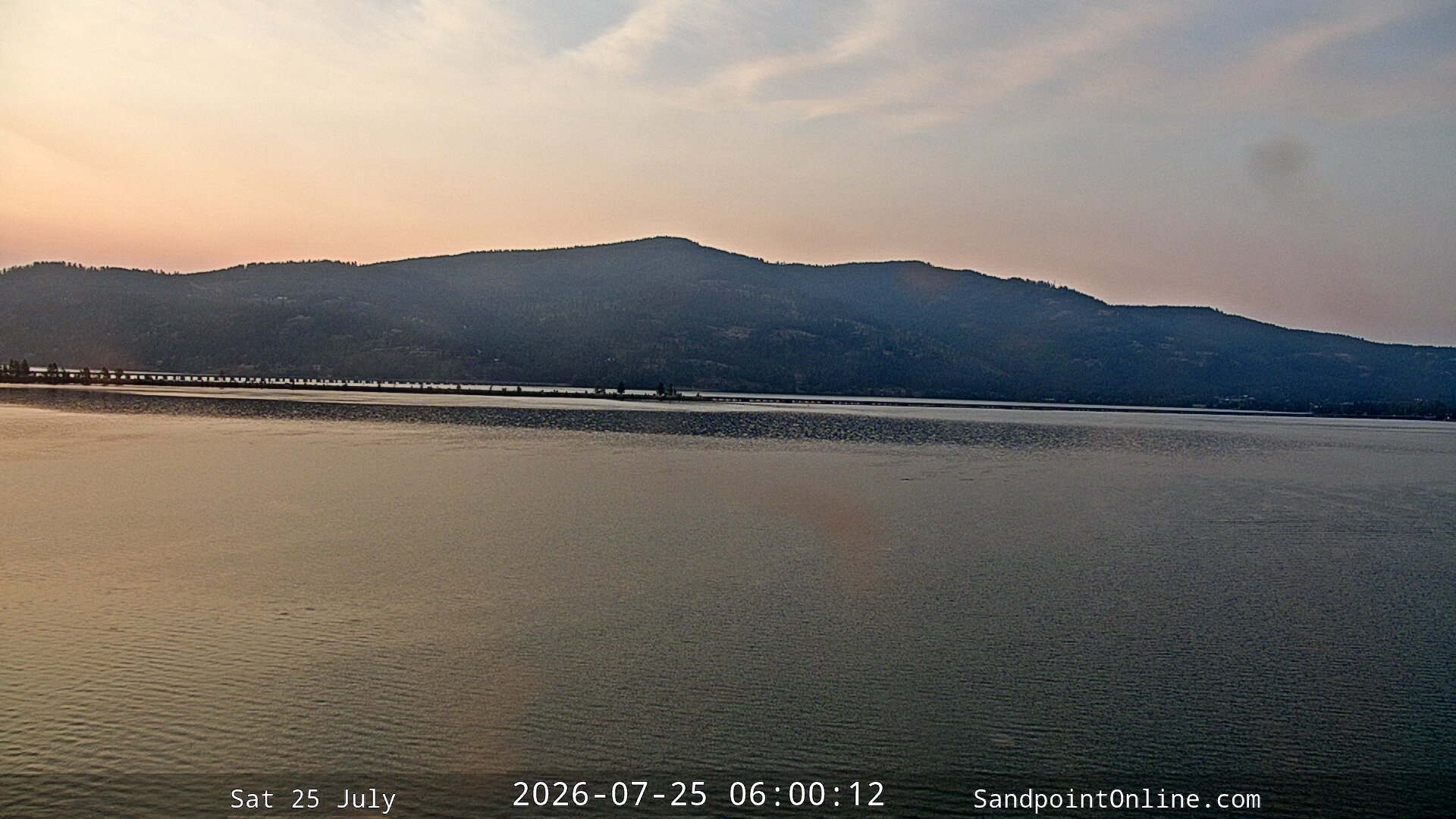time-lapse frame, Sandpoint Online - Long Bridge webcam
