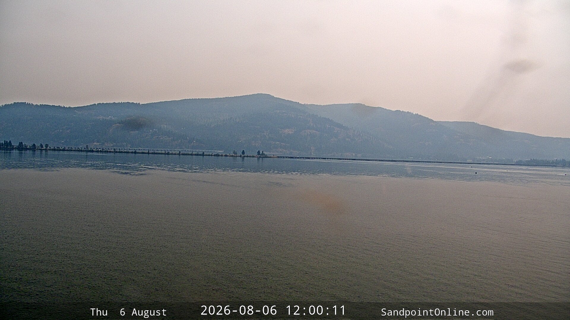 view from Sandpoint Online - Long Bridge on 2026-08-06