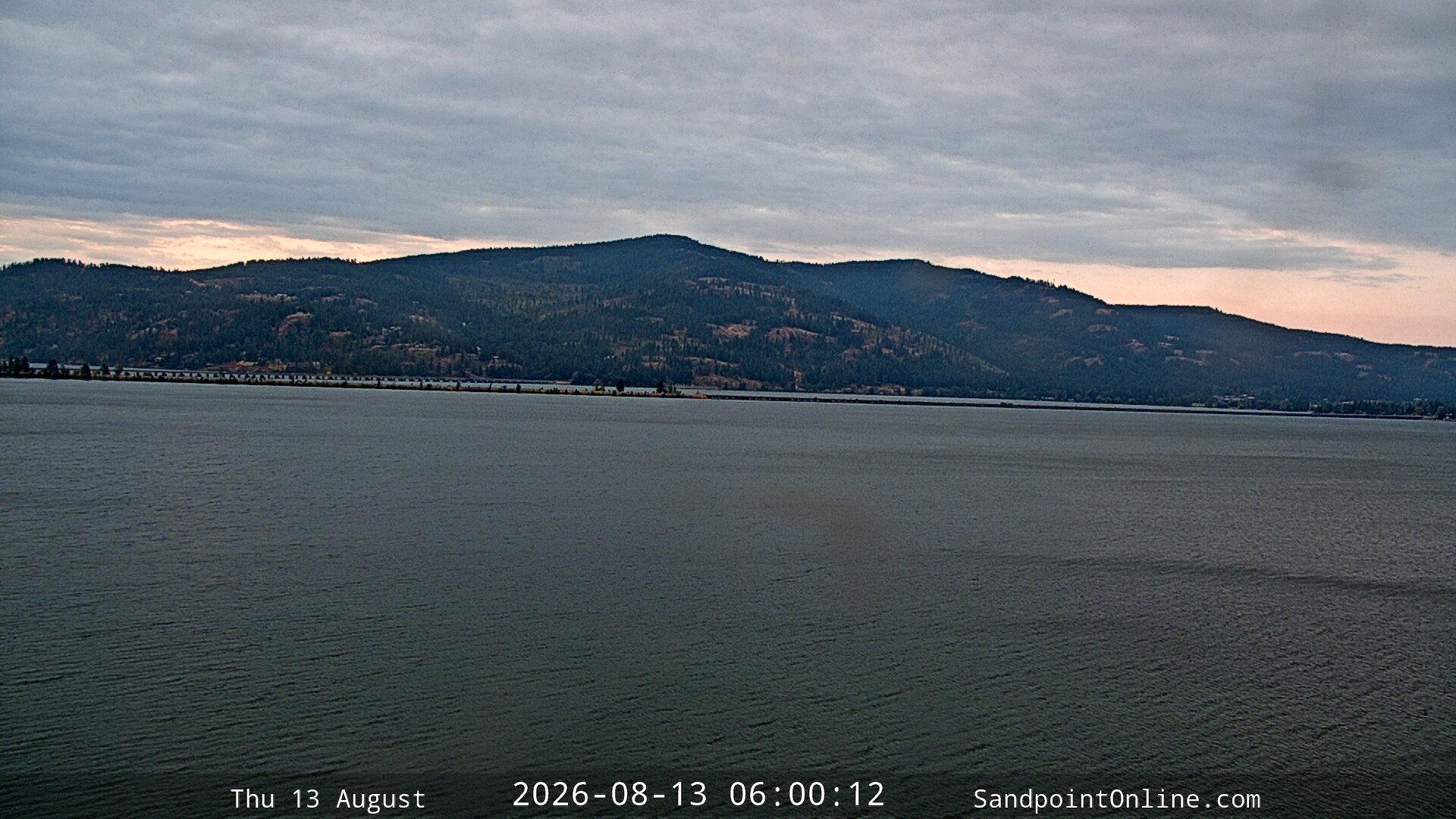 time-lapse frame, Sandpoint Online - Long Bridge webcam