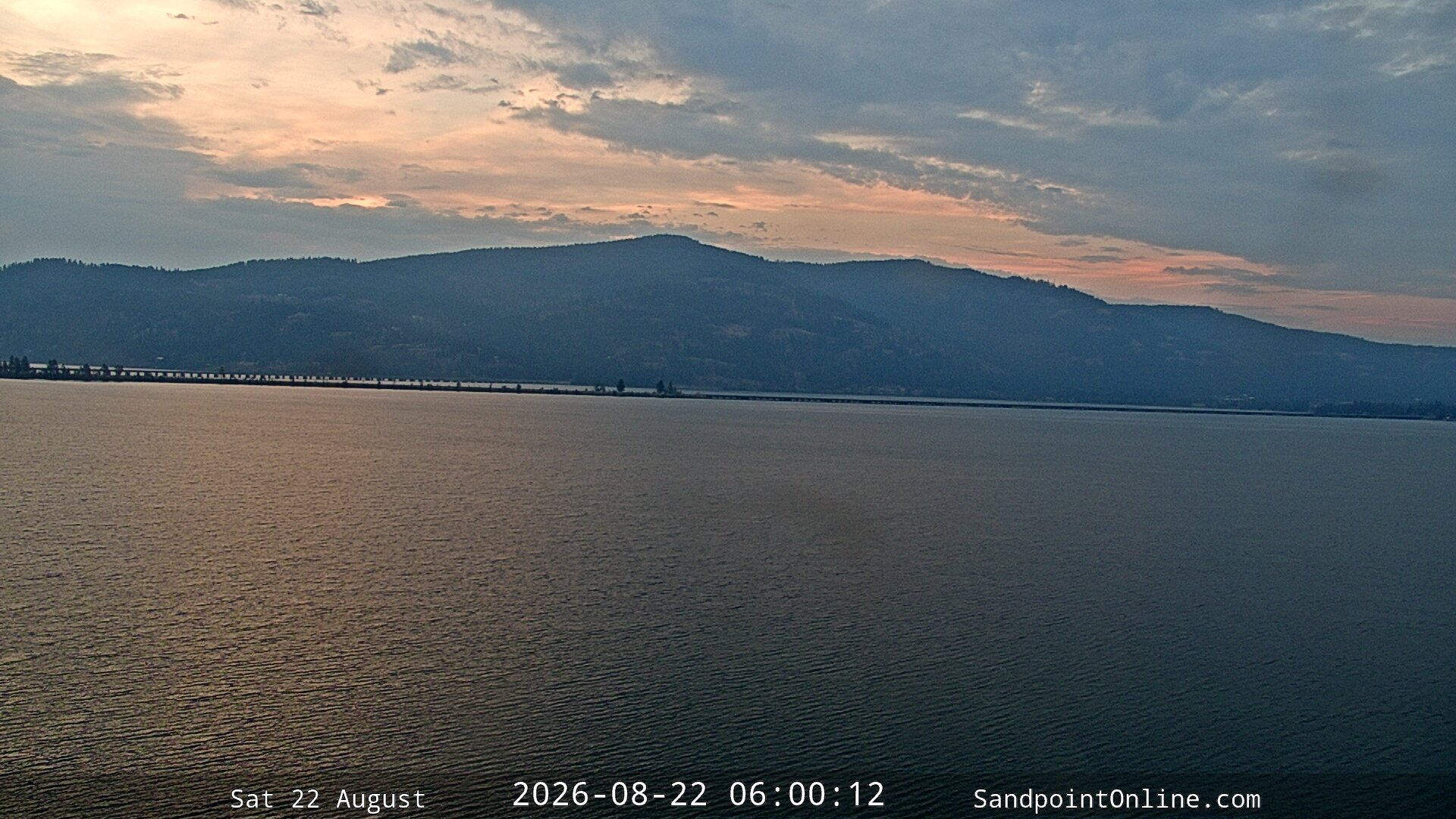 time-lapse frame, Sandpoint Online - Long Bridge webcam
