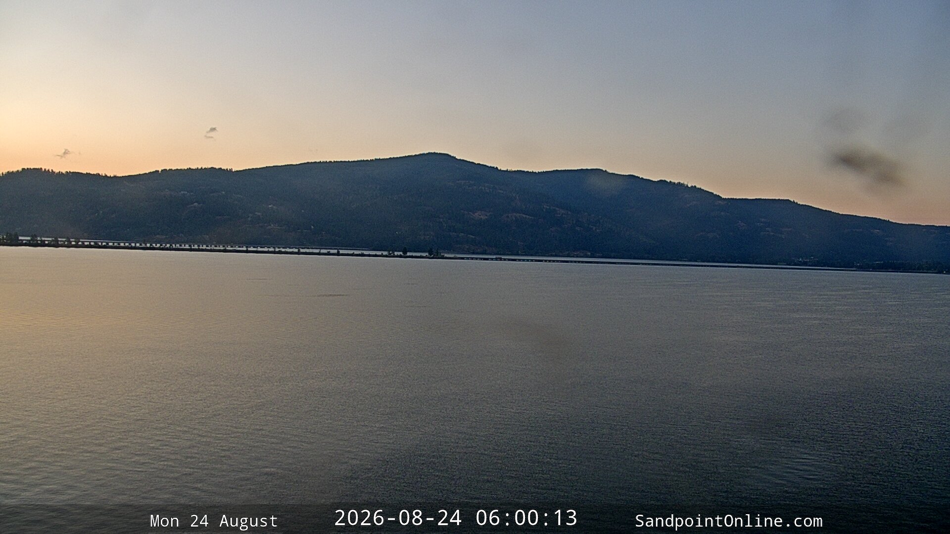 time-lapse frame, Sandpoint Online - Long Bridge webcam