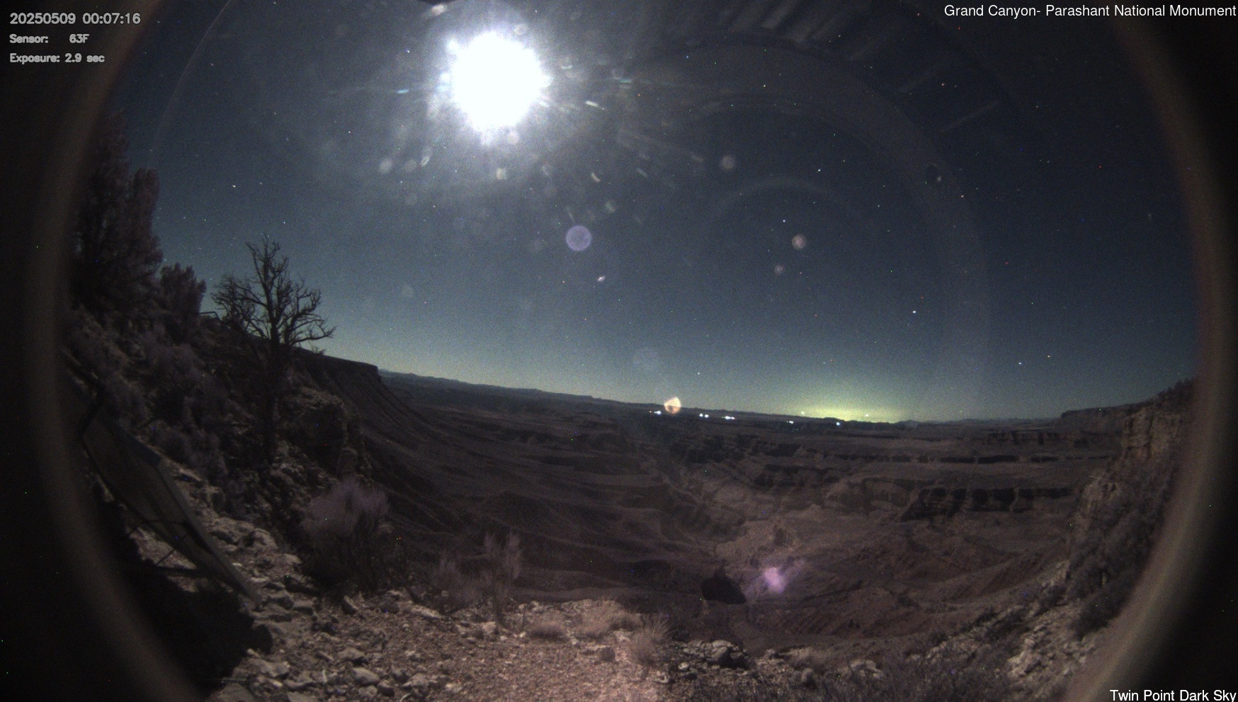 time-lapse frame, Twin Point - Dark Sky webcam
