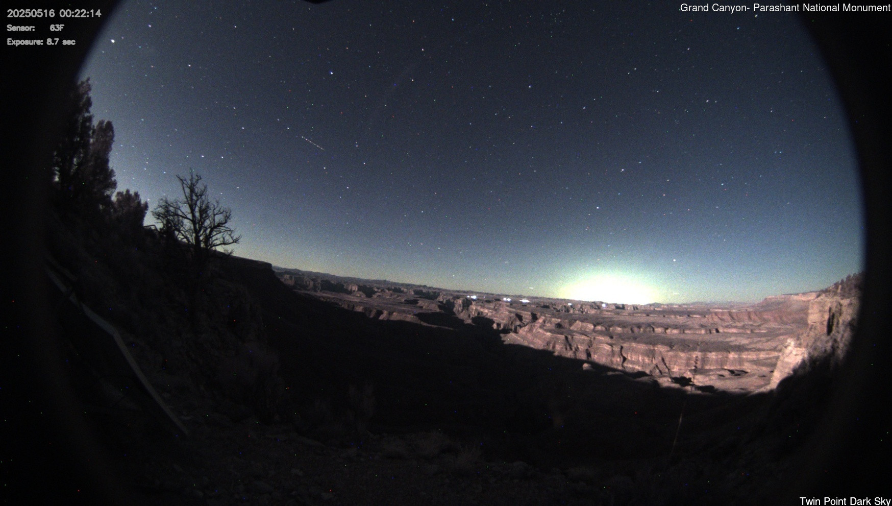 time-lapse frame, Twin Point - Dark Sky webcam