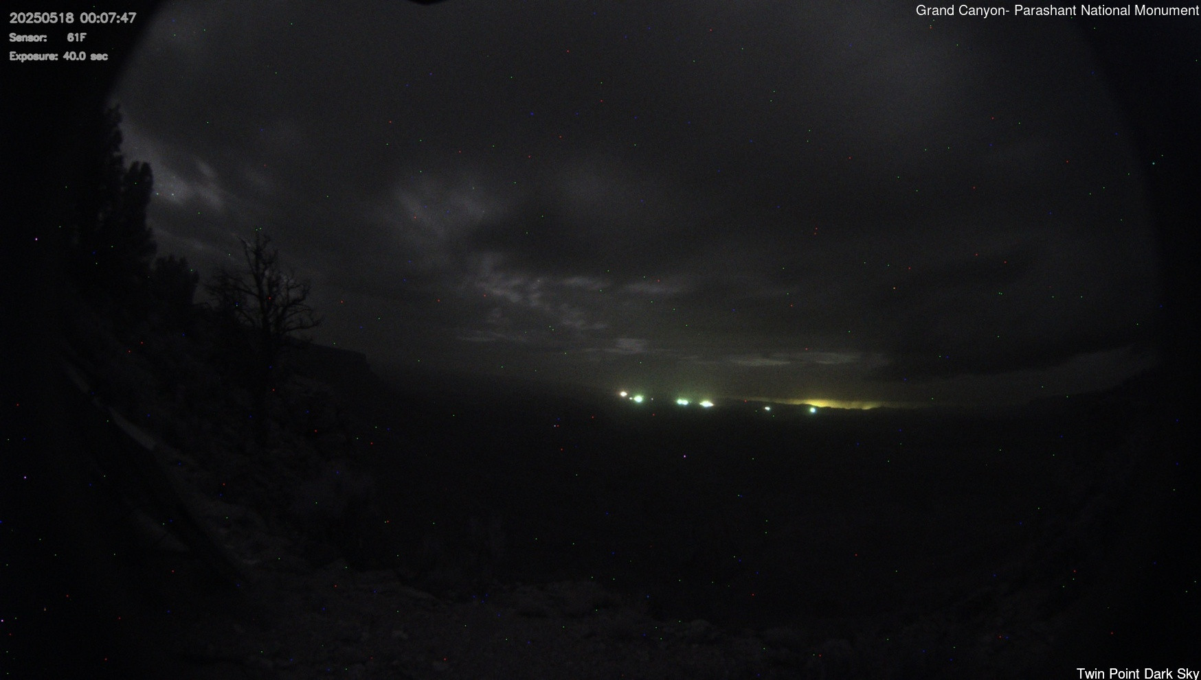 time-lapse frame, Twin Point - Dark Sky webcam