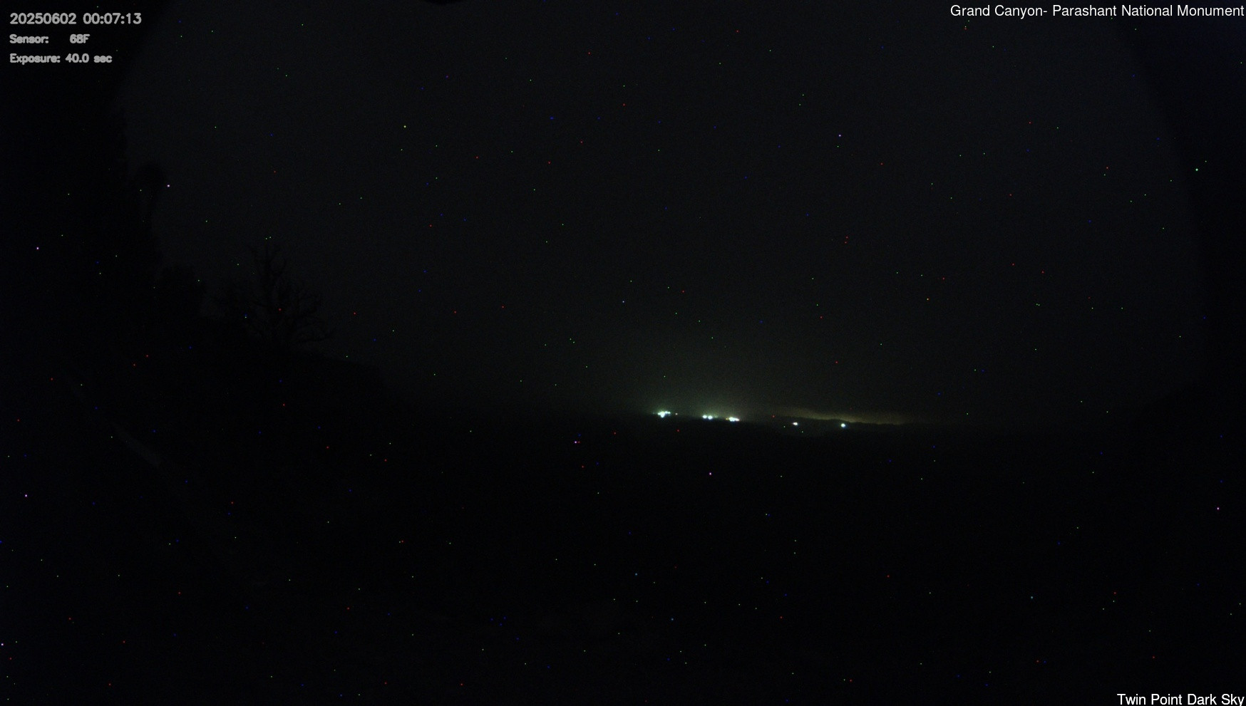 time-lapse frame, Twin Point - Dark Sky webcam