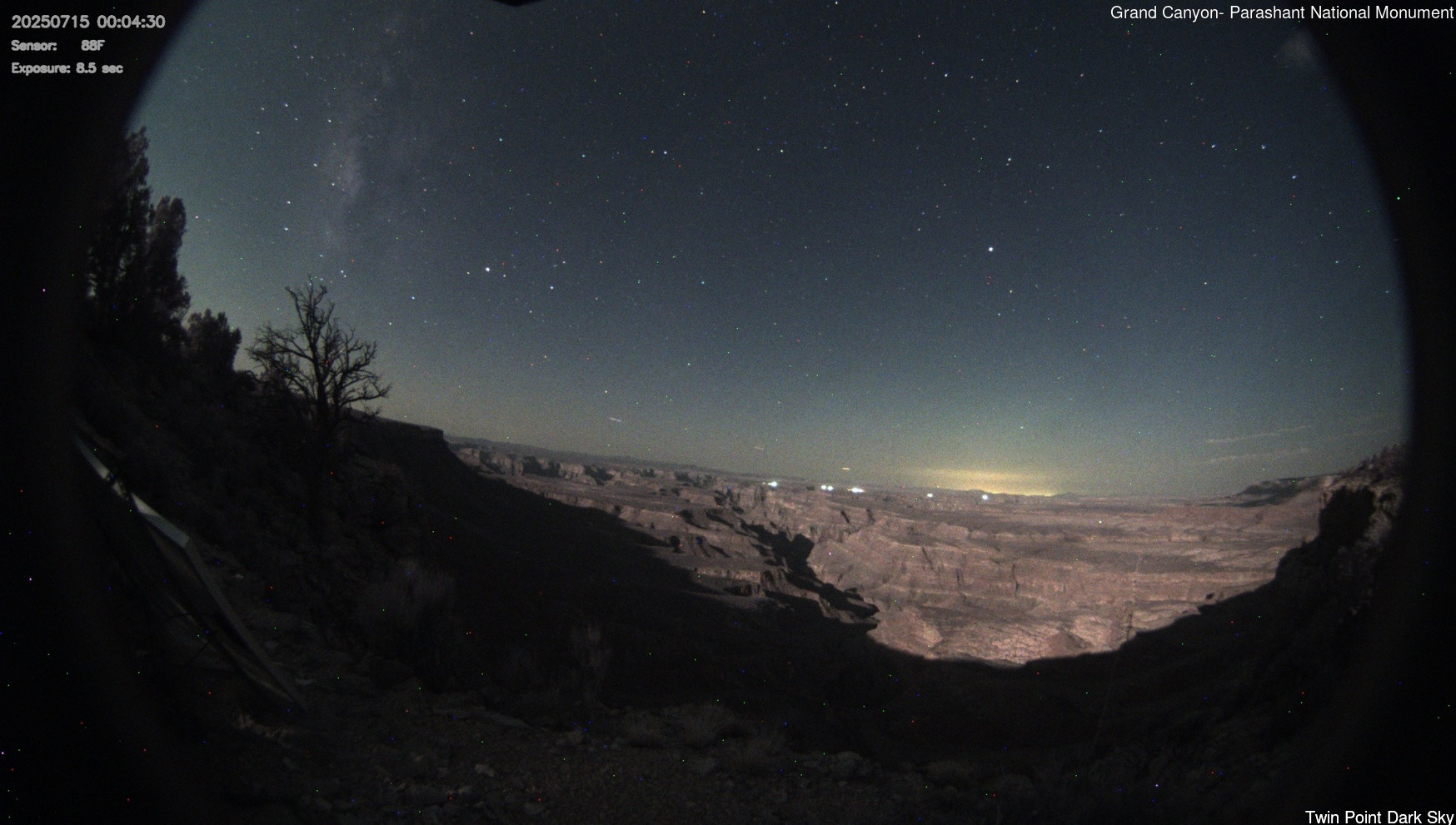 time-lapse frame, Twin Point - Dark Sky webcam