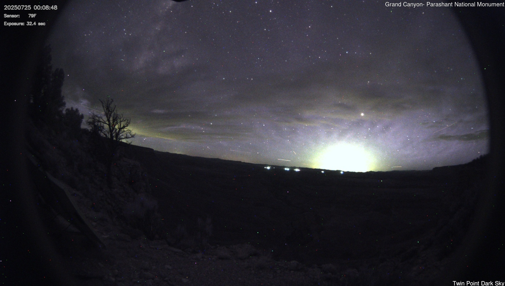 time-lapse frame, Twin Point - Dark Sky webcam