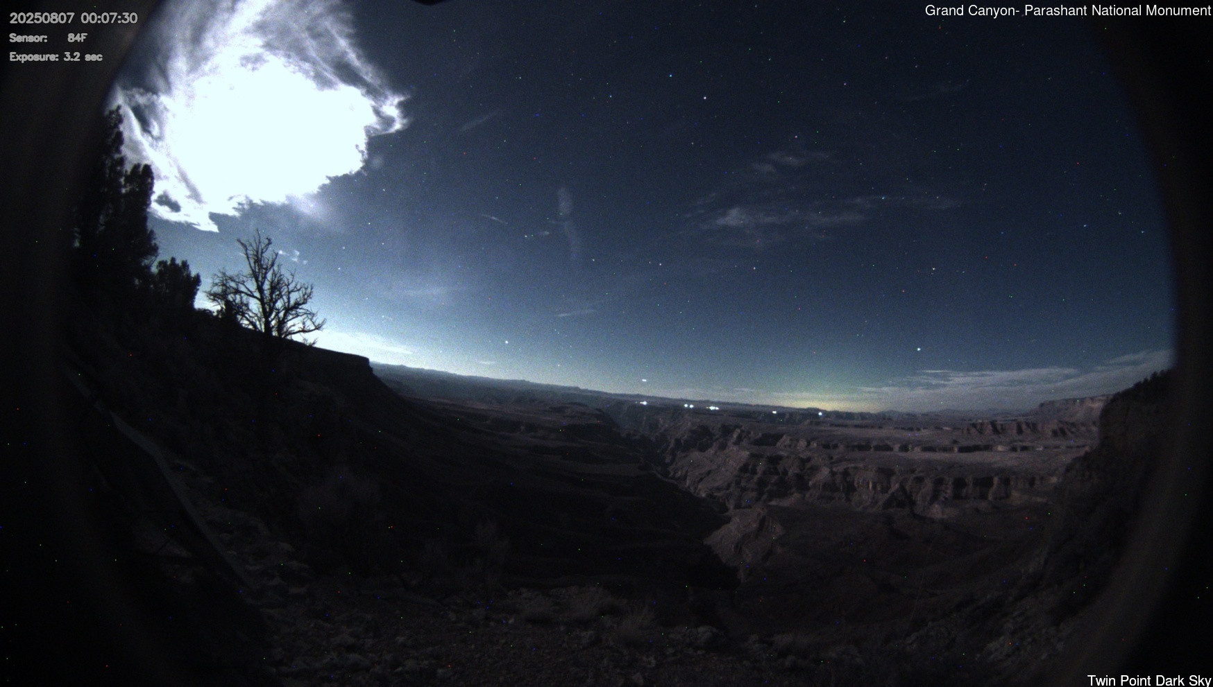 time-lapse frame, Twin Point - Dark Sky webcam