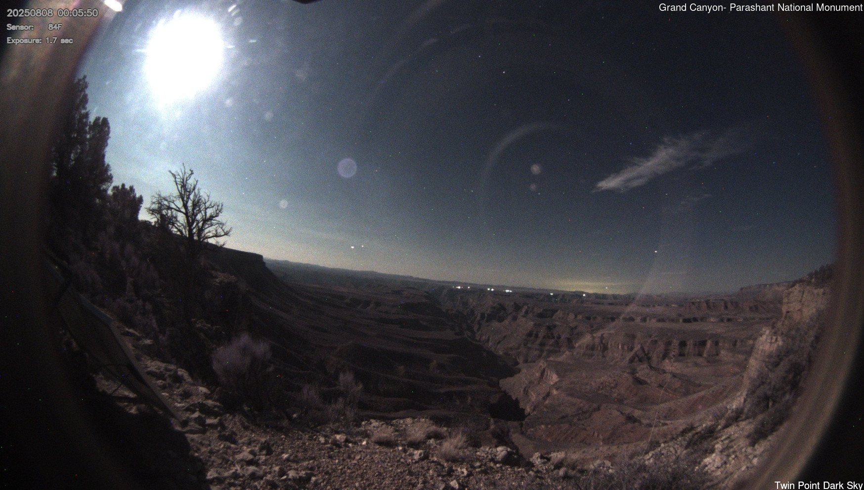 time-lapse frame, Twin Point - Dark Sky webcam