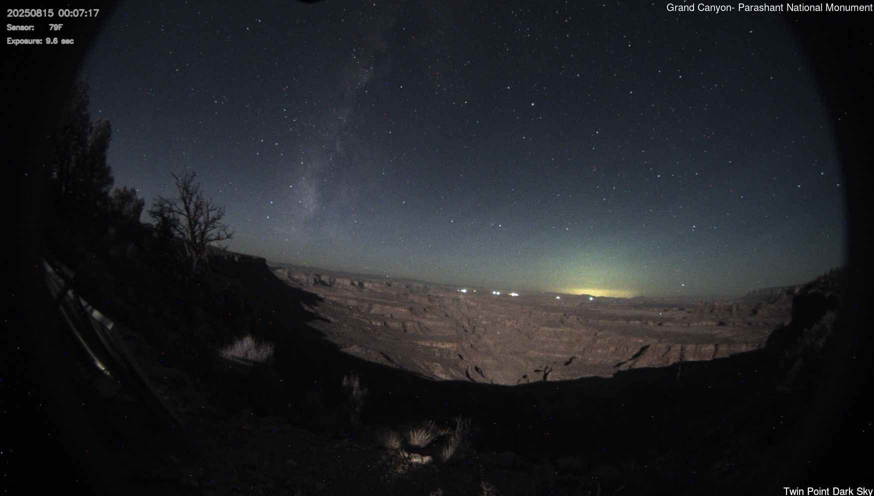 time-lapse frame, Twin Point - Dark Sky webcam
