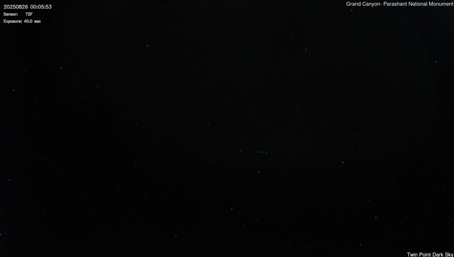 time-lapse frame, Twin Point - Dark Sky webcam