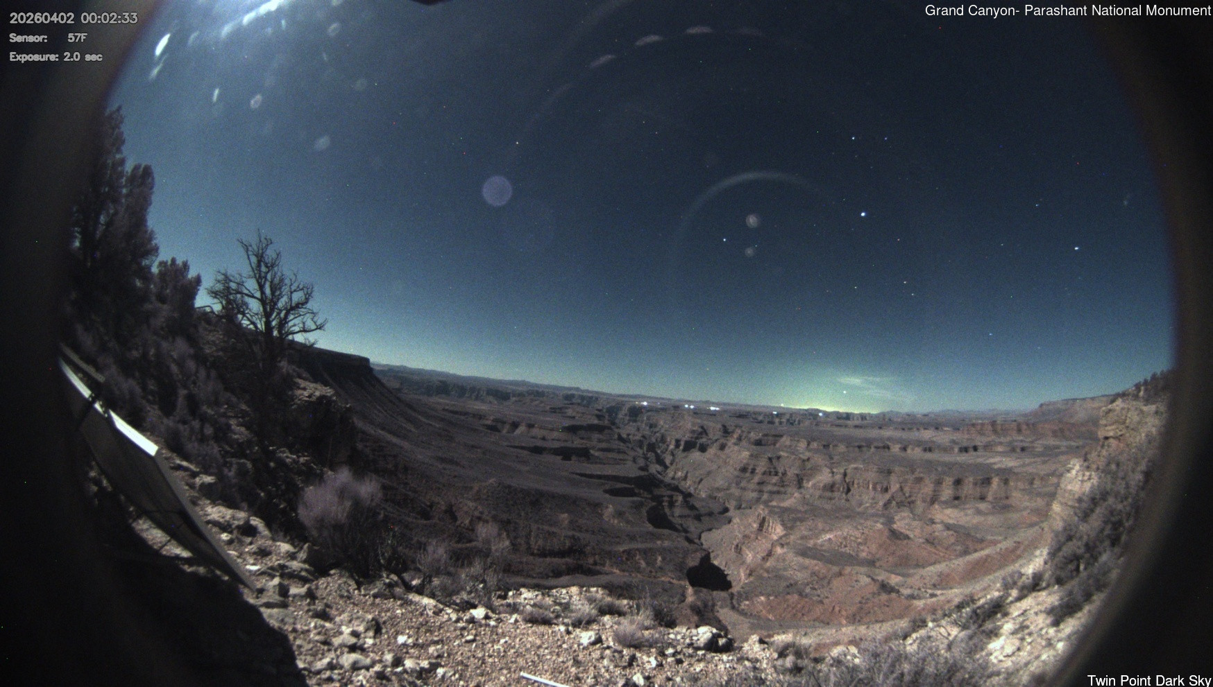 time-lapse frame, Twin Point - Dark Sky webcam