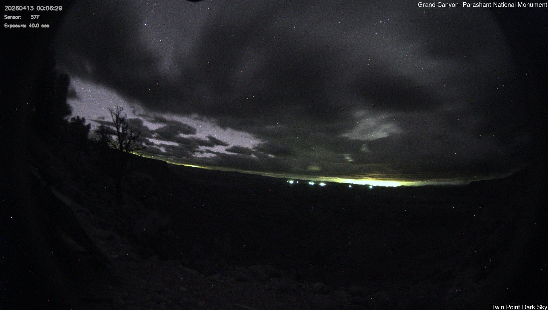 time-lapse frame, Twin Point - Dark Sky webcam