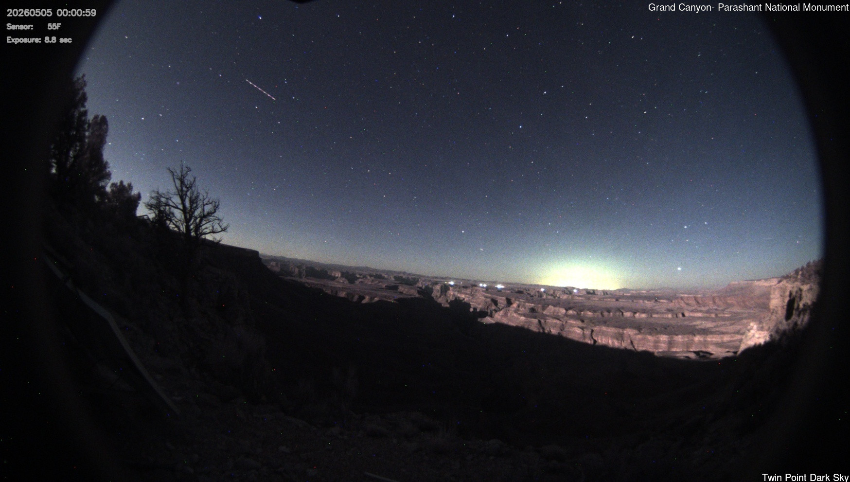 time-lapse frame, Twin Point - Dark Sky webcam