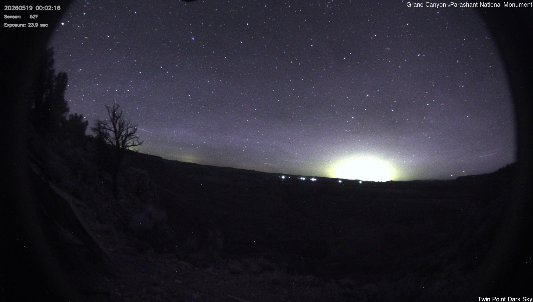 time-lapse frame, Twin Point - Dark Sky webcam